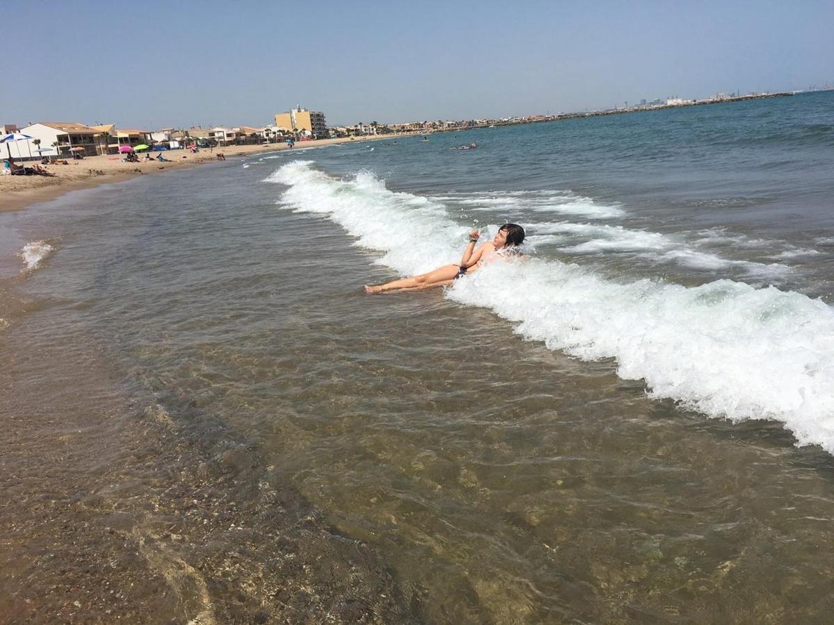 Apto Con Piscina En La Playa Cerca De Vlc Con Ac Puzol Εξωτερικό φωτογραφία